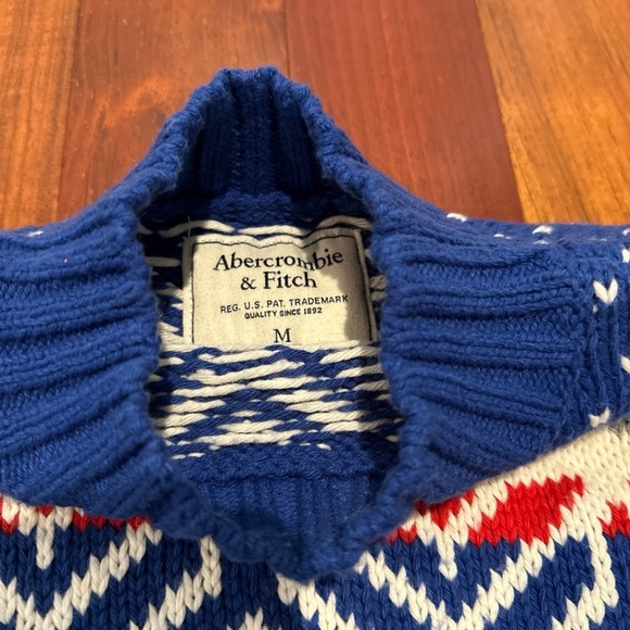 Abercrombie & Fitch Fair Isle Style Sweater Medium - Picture 2 of 4